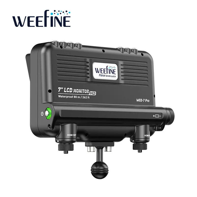 Weefine WED-7 PRO монитор для подводного плавания профессиональное оборудование дайвинга высокой четкости фотографа