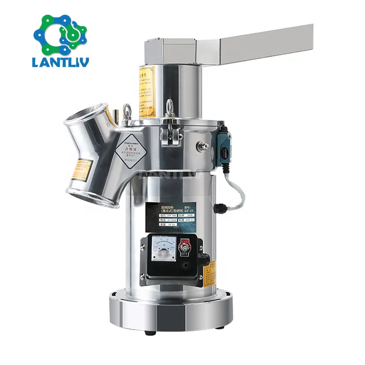 Commercial Electric Foods Herb Milling Grinder Small Fine Powder Grinding Machine Portable Hammer Mill for Spices and Grains