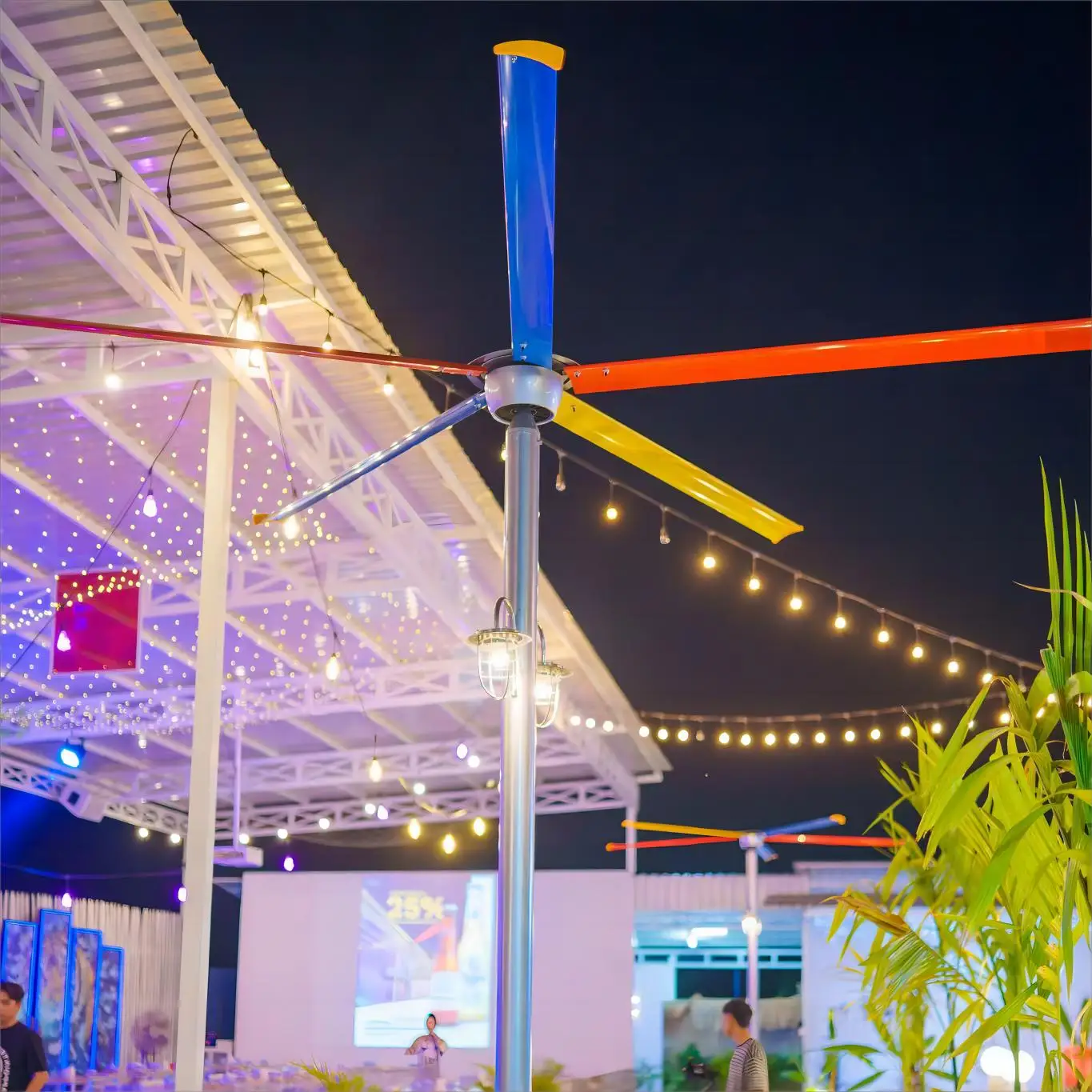 Bldc 9FT Ceiling Fan Big Industrial Ventilation Hvls Ceiling Fan