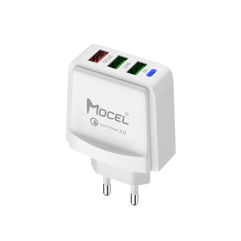 3A Quick Charging 3 USB Fast Charger  Travel Smart Mobile  Charger for Samsung For iPhone