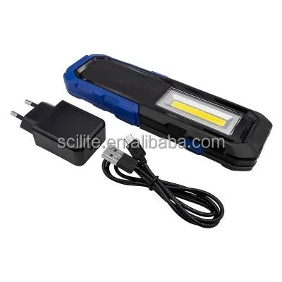 Waterproof 420 Lumens 5W LED Type-C Rechargeable Folding Work Lamp Car Inspection Repair ABS Emergency Worklight AC Power Supply