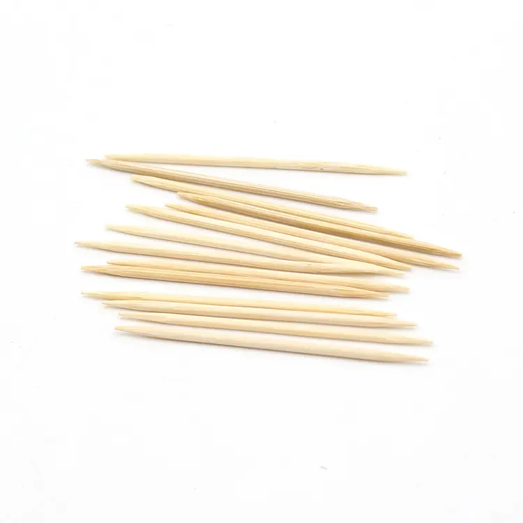 All Natural Eco Friendly  birch toothpick Biodegradable Interdental Brush wooden Toothpick
