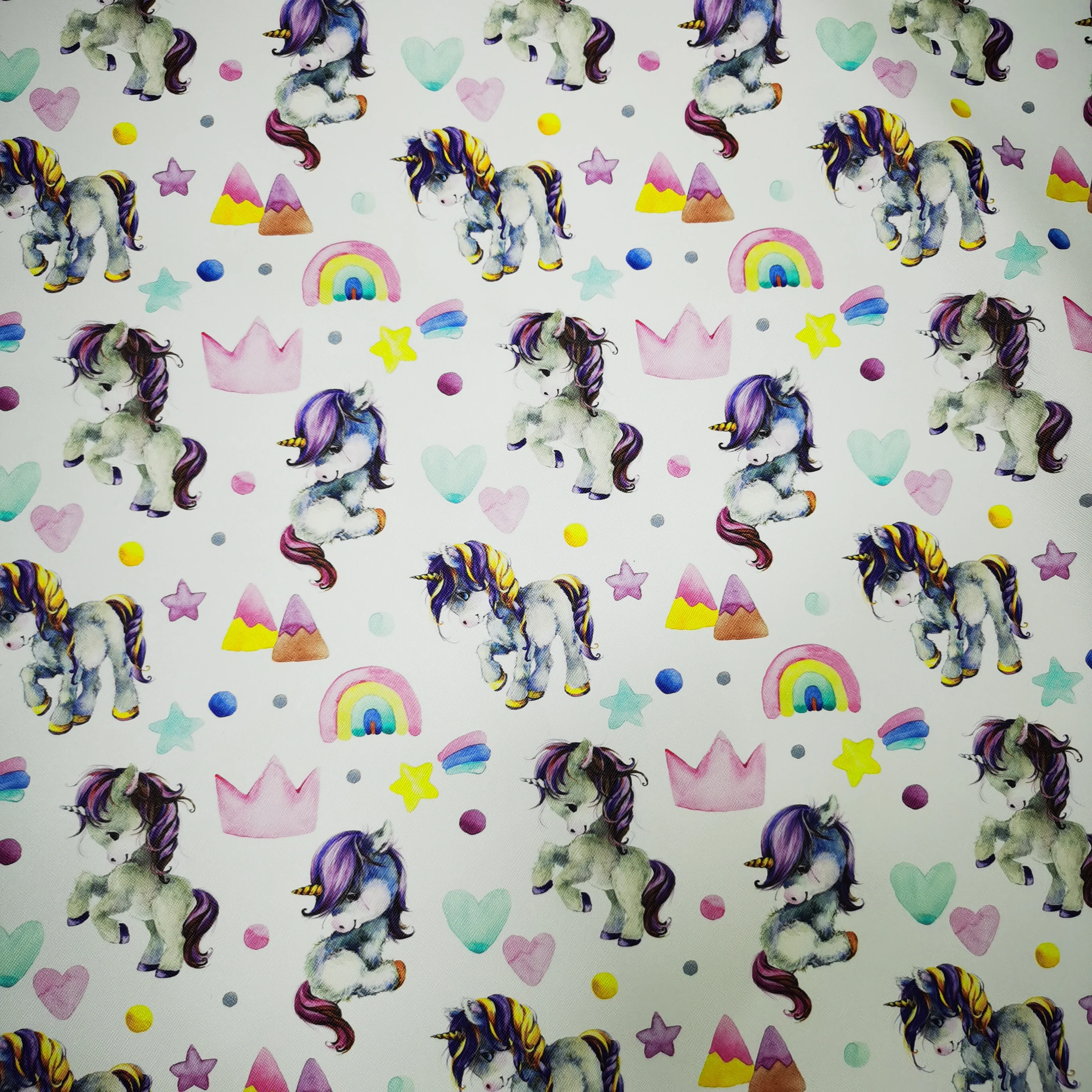 Manufacture No MOQ Custom Printed Vinyl Synthetic Faux Leather Rolls Printed Backpack Leather Emposing Printing
