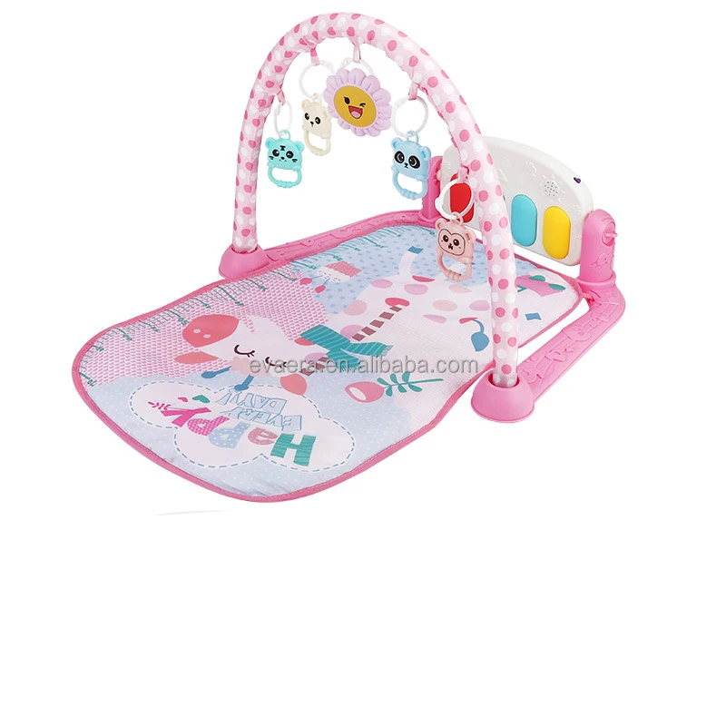 popular in south east Asia Playgym Baby Activity Cotton Mat Baby Kick Play Piano Gym