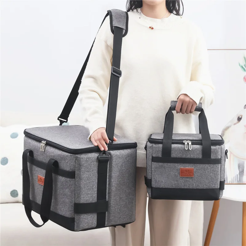 Hot Selling 10L Oxford Cloth Insulated Thermal Cooler Bag Portable Tote Picnic Lunch Cooler Bag Box for Beach Office Work