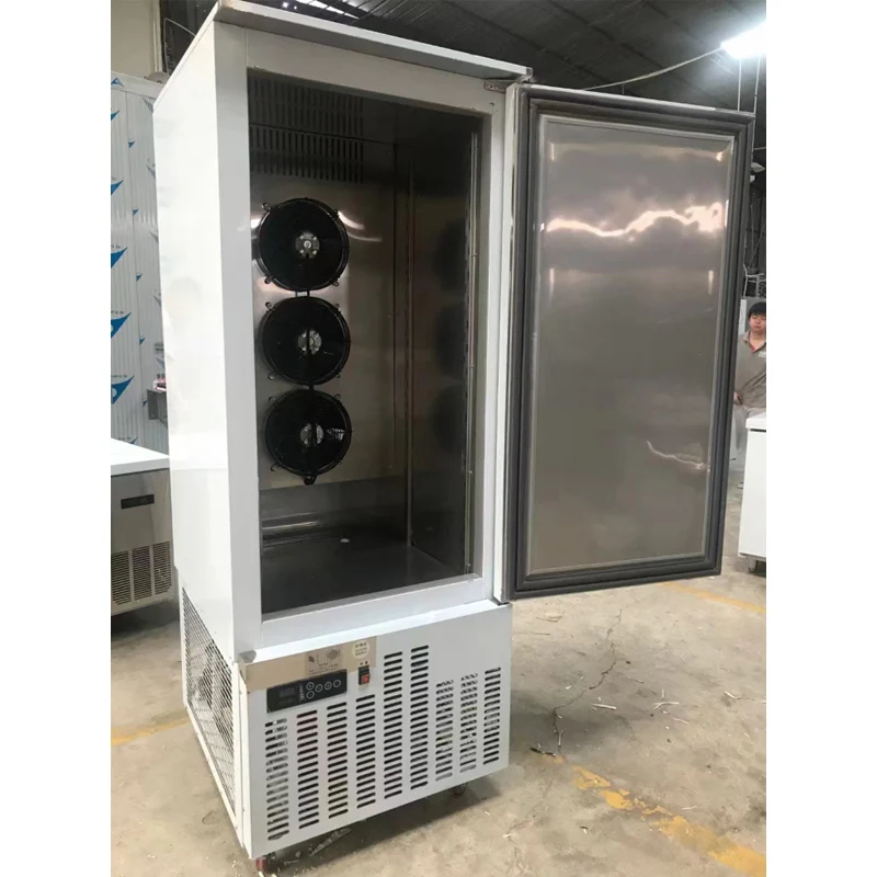 Commercial Chicken Blast Freezer -40℃ Ultra Low Temperature Quick Freezer Machine Kitchen Frozen Food Fast Freezing Chiller