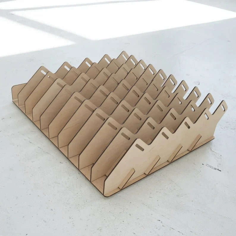 Rustic Wall Floating Wooden Toy Car Display Shelf Matchbox car storage garage Stand For Toy car organizer