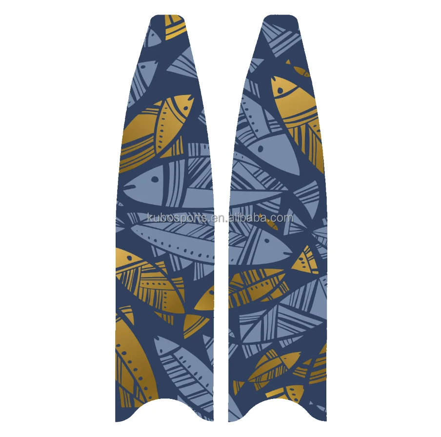 KUBO no sticker Carbon Fiber Long swim free diving spearfish scuba snorkeling Spearfishing Free diving Fin