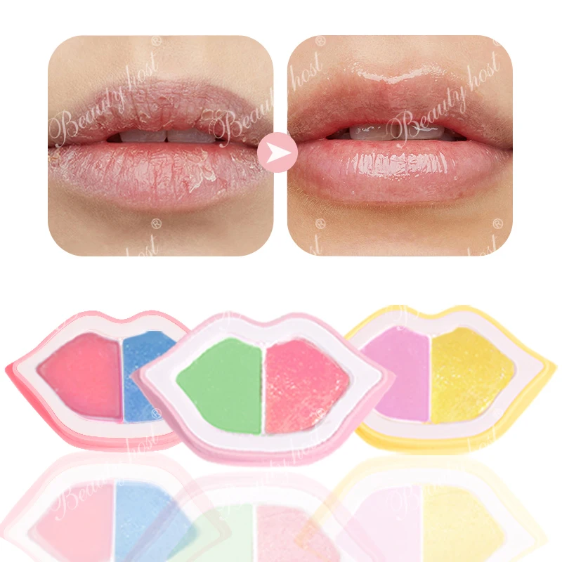 2 In 1 Natural Travel Lip Care Kit Exfoliating Peeling Peach Scrub Hydrating Moisturizing Shea Butter Lip Mask Lip Care Set