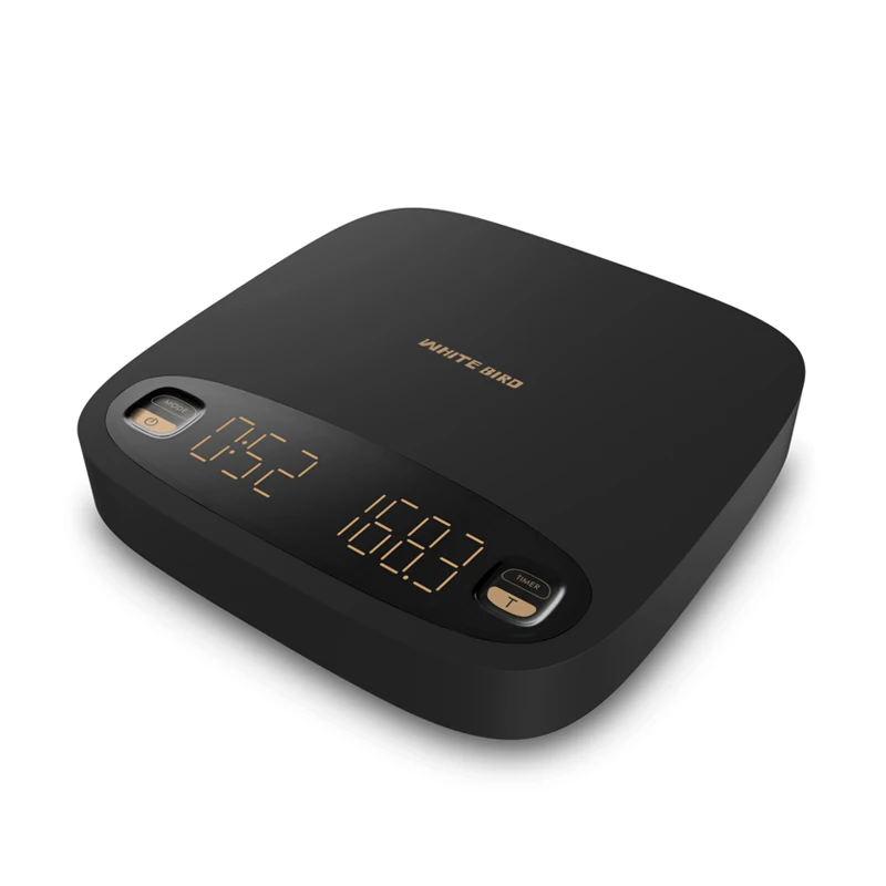 2024 New Calorie 2kg Coffee Scale black & white digital coffe household scales four Four modes Manual automatic espresso scale