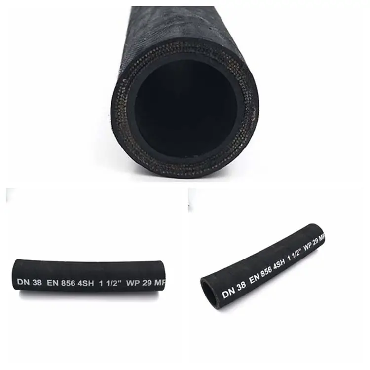 DIN EN856 4SP 1/2 Inch Flexible Hose 4 Reinforced Layer Of Steel Wire Spiral