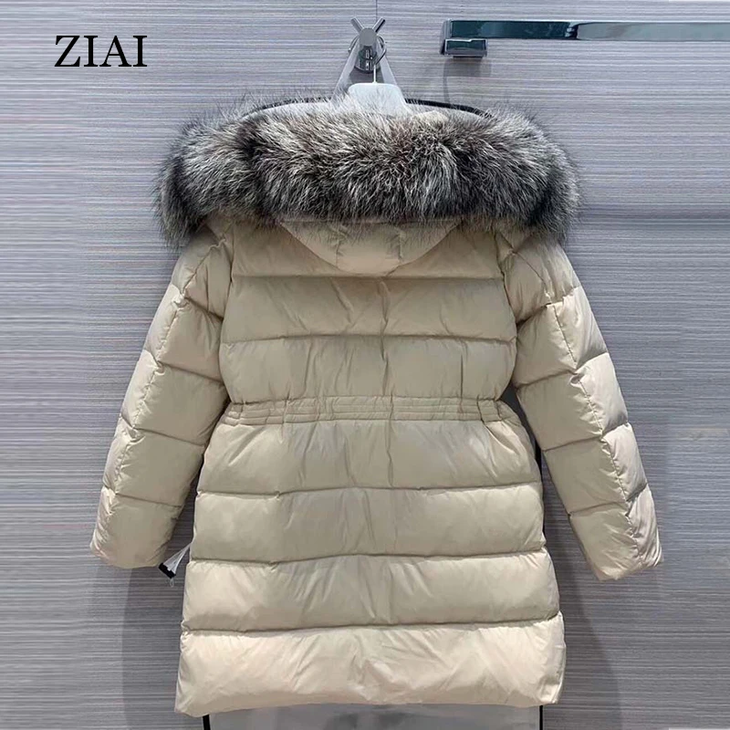 
Hot selling wholesale women winter coats belt quilted waterproof parka padded coat with real big fur hood girls puffer coats 