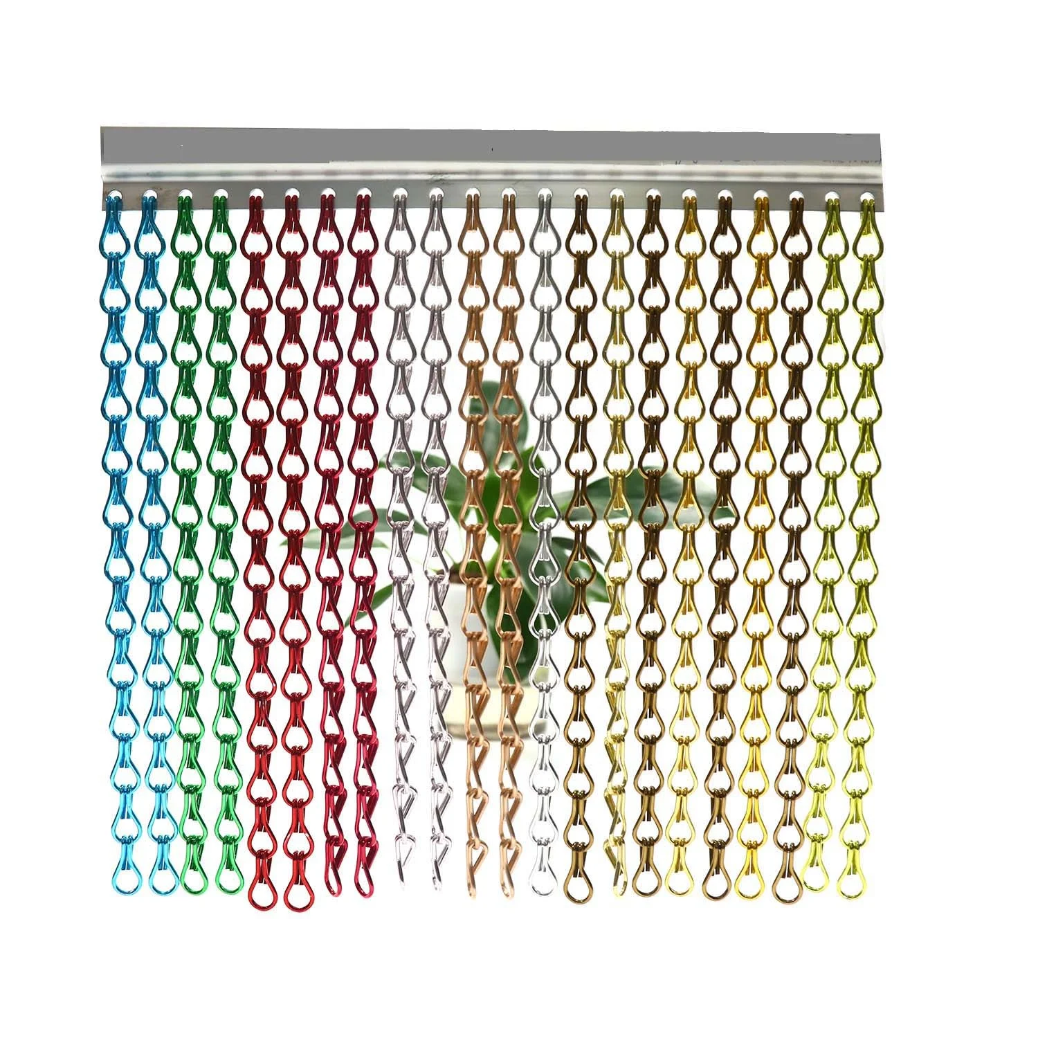 decorative mesh curtain chain divider weight chain mail mesh curtain gold aluminium metal chain link curtains for Design