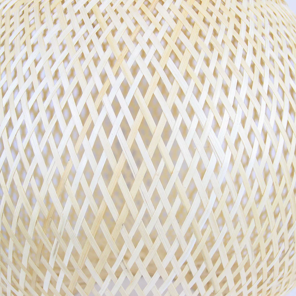 Shangfeng High Quality Eco-friendly Handmade Lampshade Bamboo  Woven Lampshade with Wooden Boards