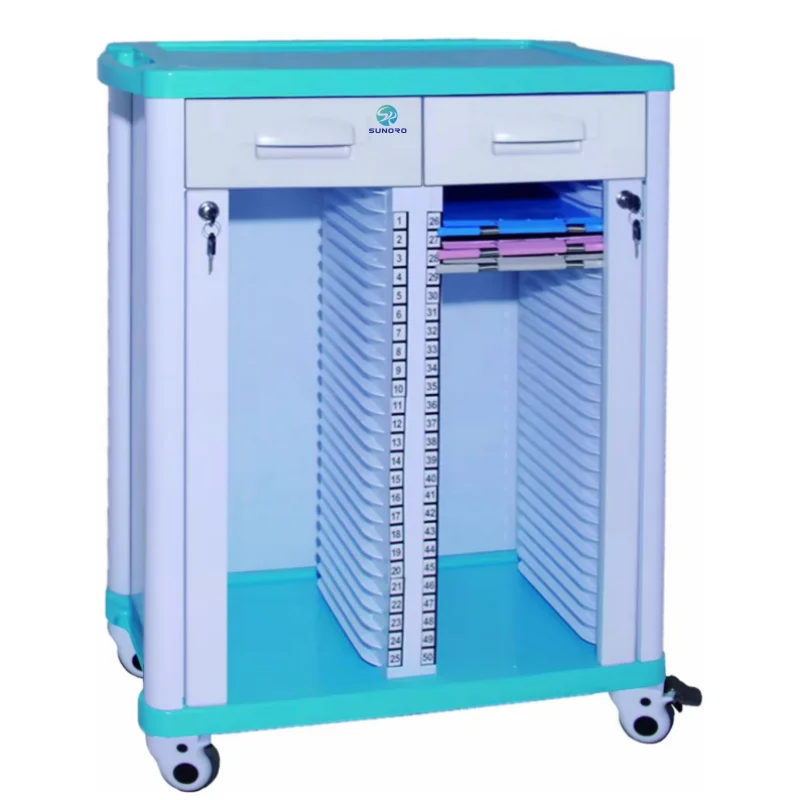 Factory price ECG ultrasound trolley Hospital computer desk notebook workstation Mobile medical trolley nursing car with printer