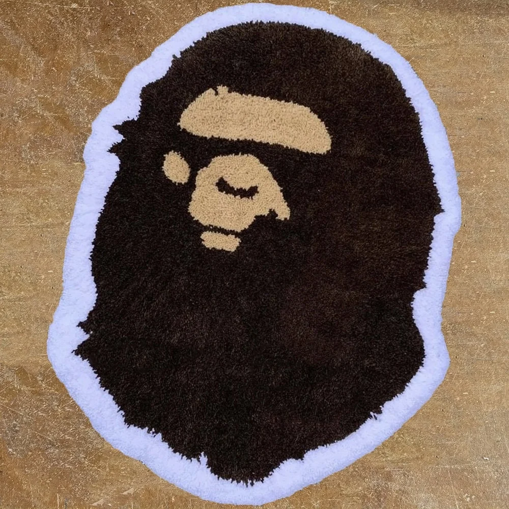 Фабрика поставляет на заказ ковры черно-белые обезьяны головы портрет ковер дизайнеры специализируются коврике