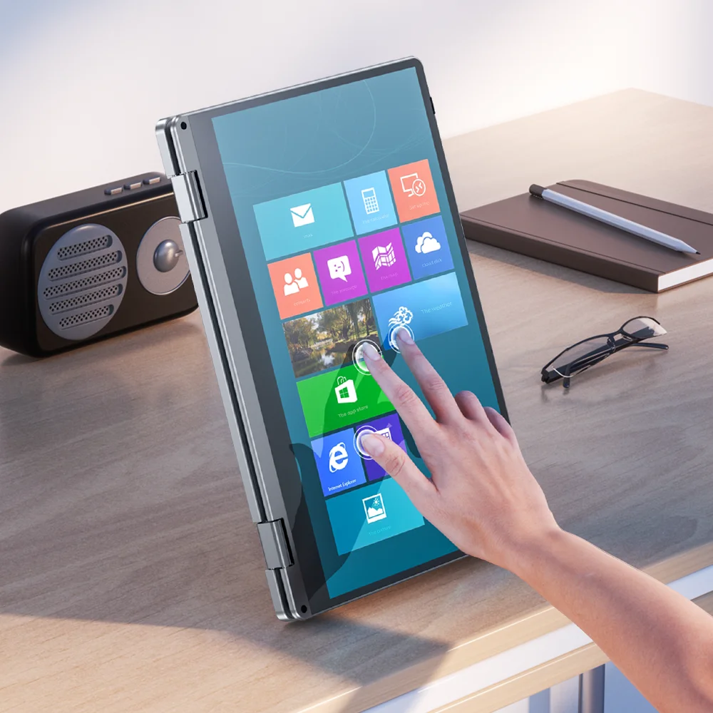 Оптовая продажа пользовательский 11 6 дюймовый стиль для йоги вращающийся на 360 градусов супер тонкий ноутбук Intel 9-го поколения Gemini