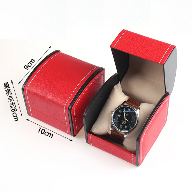 Custom arch PU watch box Wholesale waterproof storage box Custom logo luxury  packaging gift Jewelry box