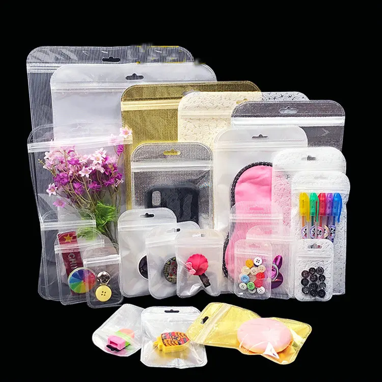 Jewelry Phone Case Storage Package Bag All Industrial Assorted Size Mylar Clear Pouch Plastic Resealable Poly Packing Bags