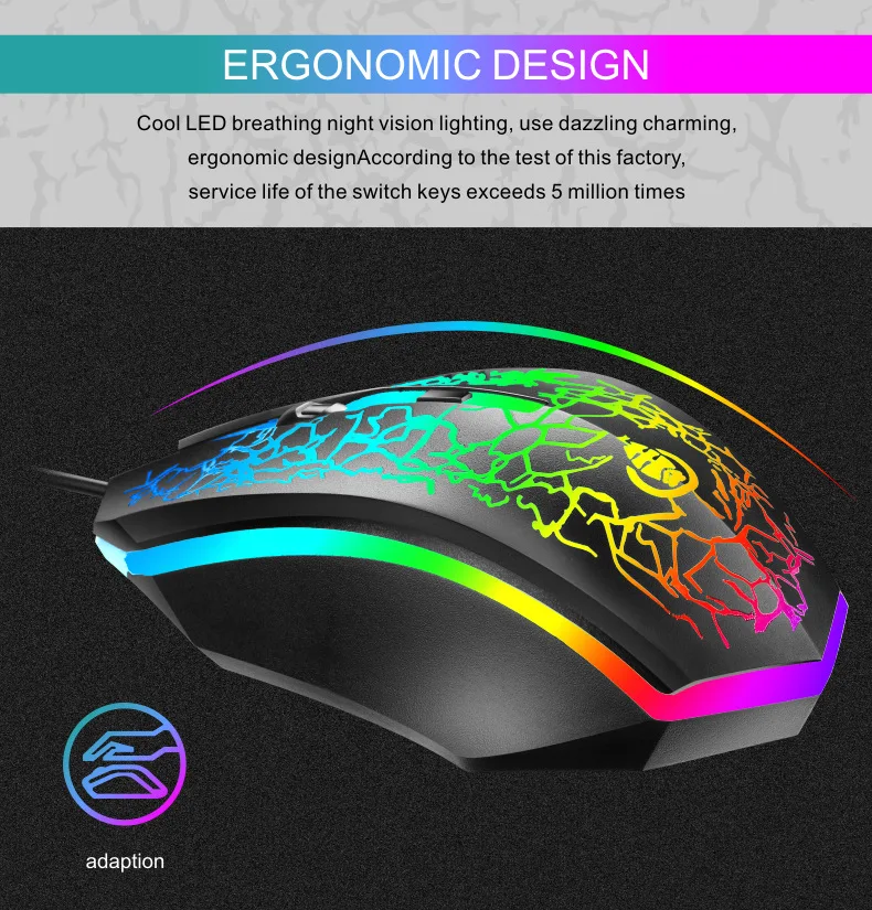 amazon top seller 2023 keyboard gaming mechanical custom usb ABS gaming illuminated keyboard and mouse set pc for games