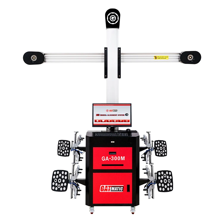 GATmatic Portable Four-Post Car Lift and 3D Wheel Alignment Machine Equipment Full Set