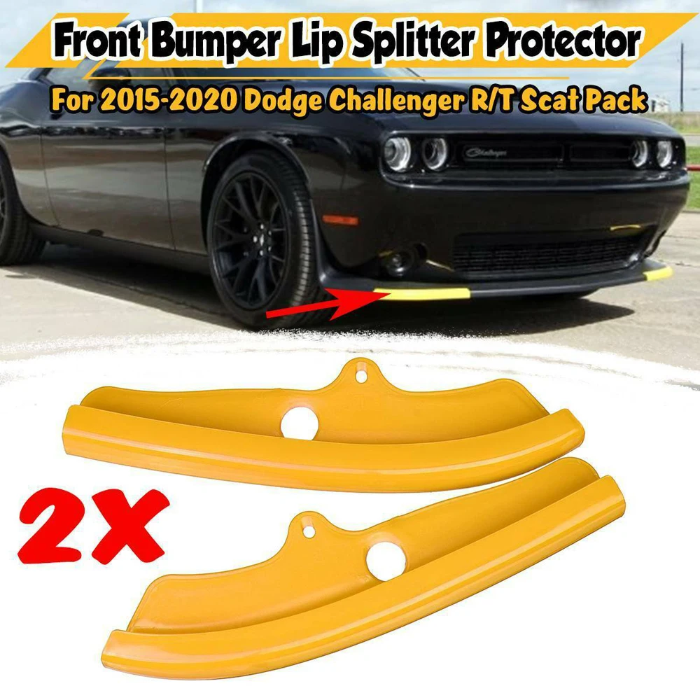 DSE Brand Manufacture Car Parts Front Lip Protector Auto Spare Parts Yellow Colour Lip Protector For Dodge Challenger 2015-2019