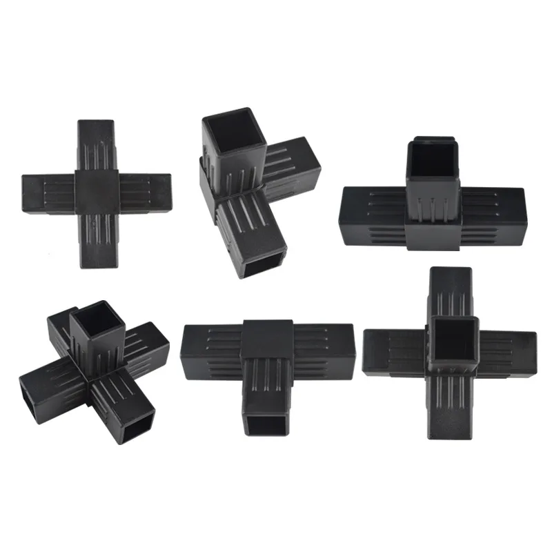 Plastic Square Tube Connectors 25mm Square Tube Joint Connectors For 25mm Thickness Wall Square Tubes