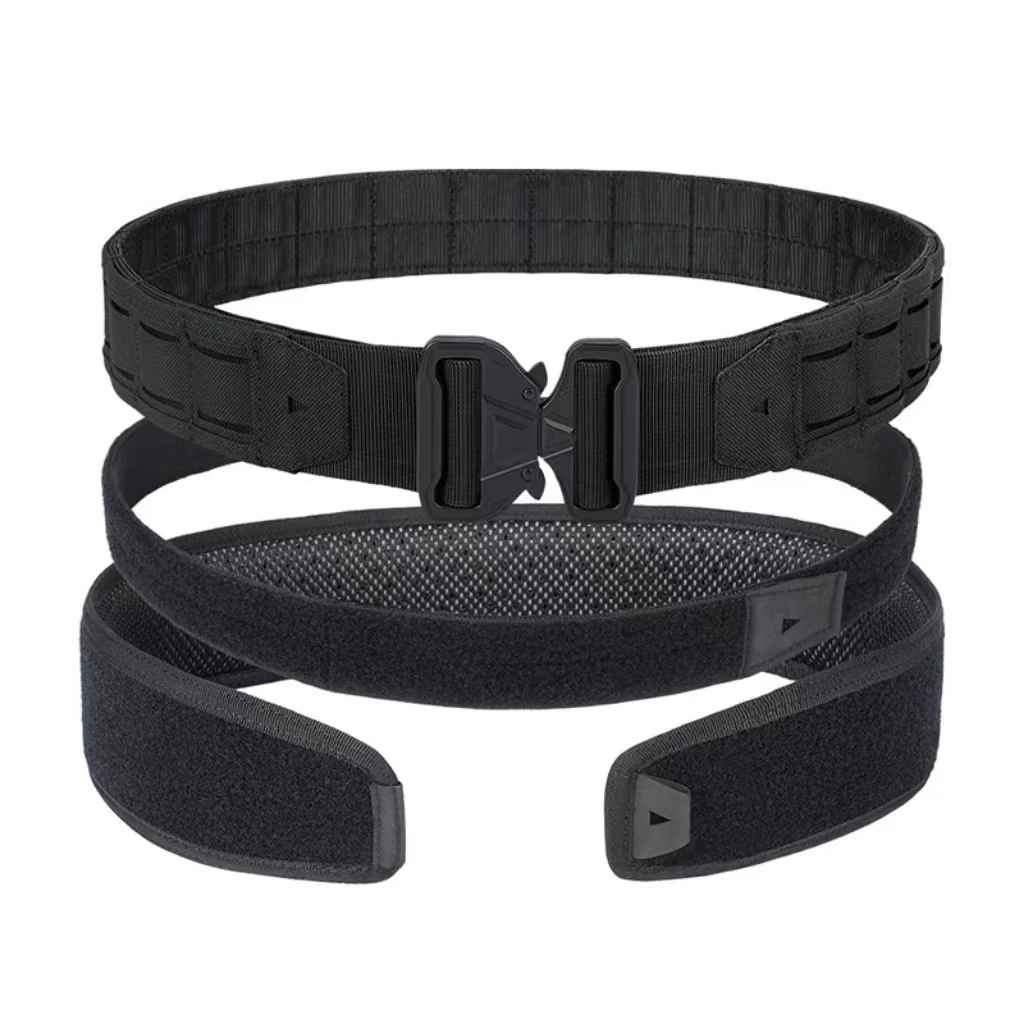 Tactical Belts for Men Style Work Hiking Riggers Web Gun Belt with Heavy Duty Quick Release Metal Buckle