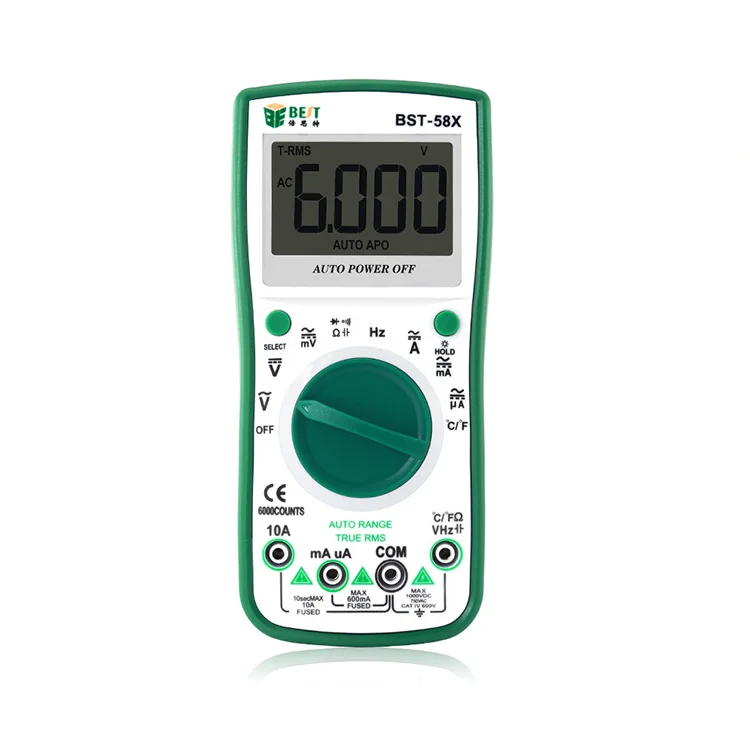 Portable Smart Be-72 Ammeter Dt9205a Dc 0.36 Voltmeter Volt Ampere Mastech Digital Multimeter