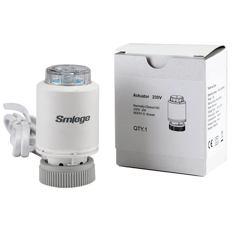 Electrical heating actuator 220v With Manual Opening For Underfloor System