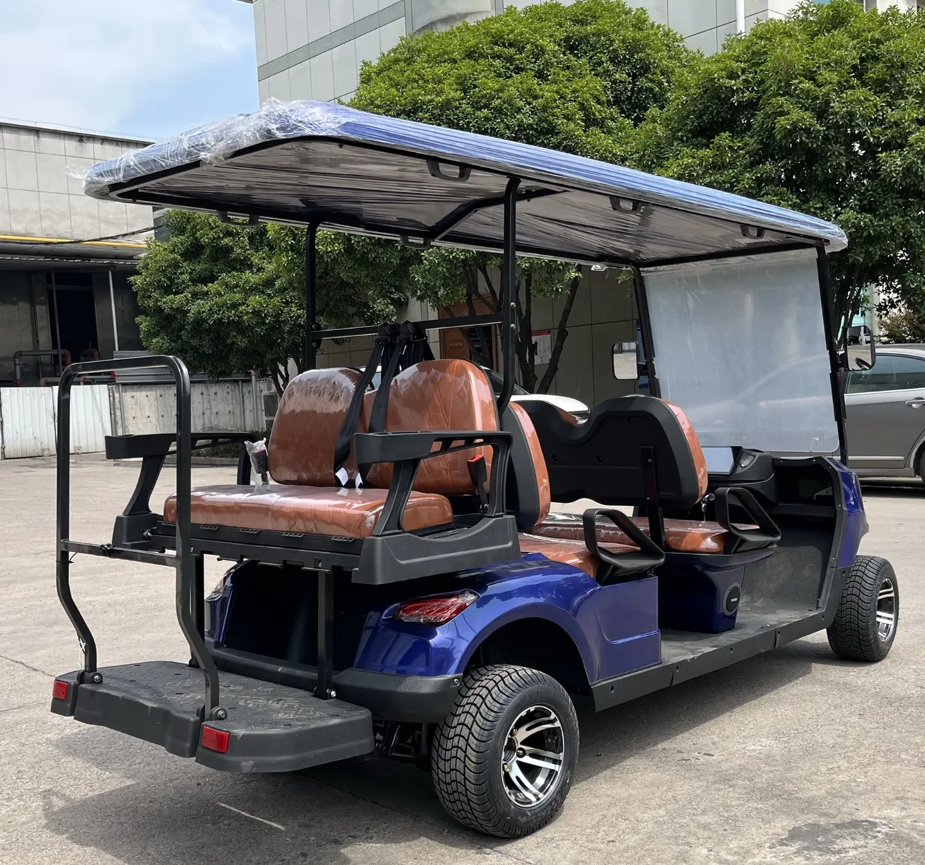 Новая тележка для гольфа с сенсорным экраном 6 пассажиров электрическая или газовая охоты