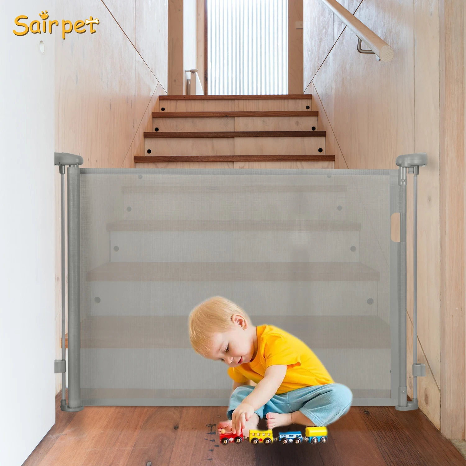 Baby Gate for Doorways Retractable Baby Gates Dog Gate for The House Large Pet Gate for Dogs Indoor Child