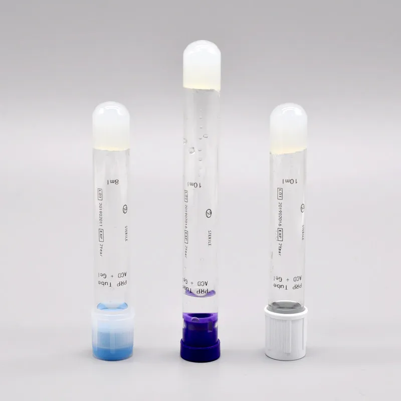 hair grow 7ml popular 8ml  prp tubes with acd separating gel prp tube manufacturer best PRP tube for hair