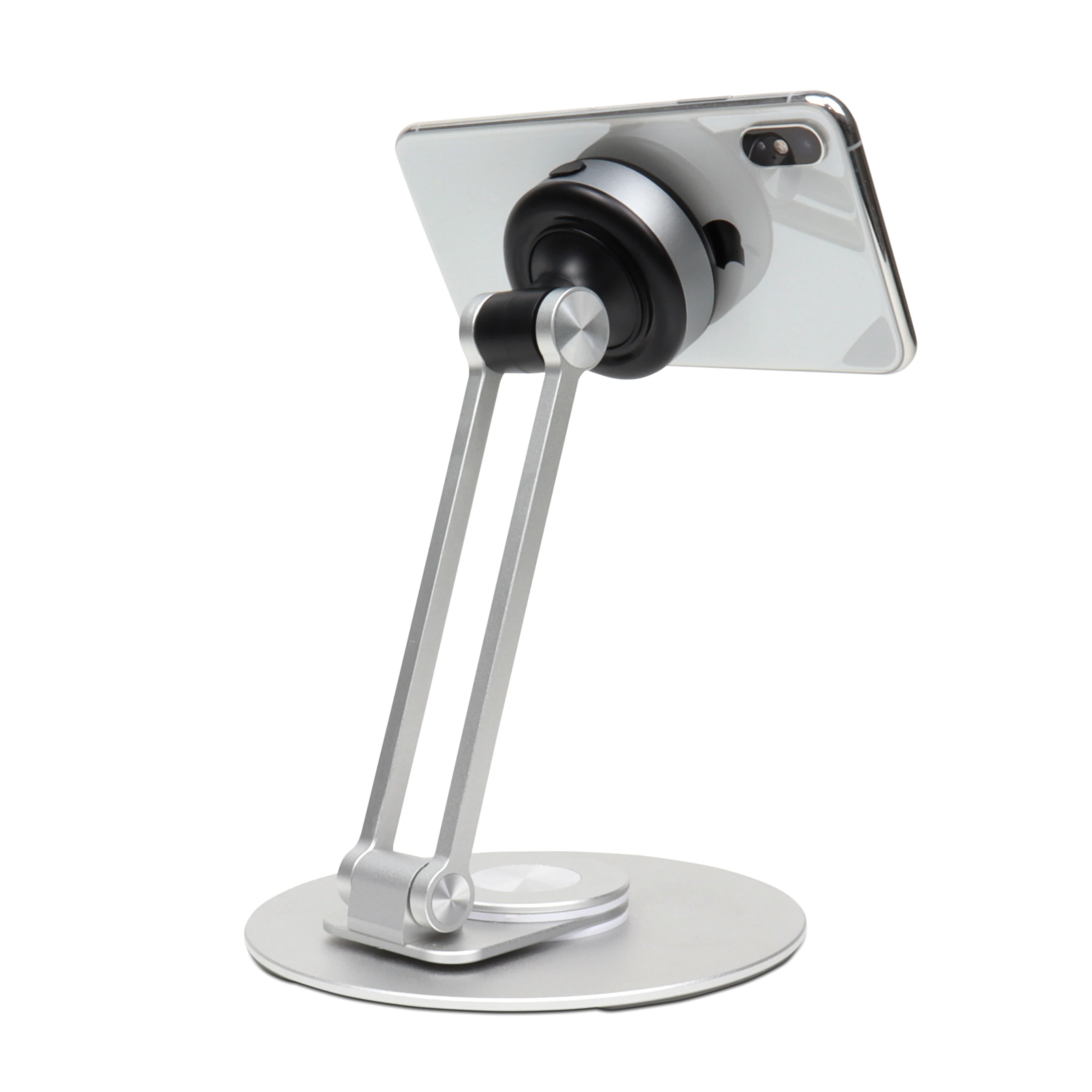 Vacuum adsorption tablet stand for all tablets desktop adjustable and rotatable