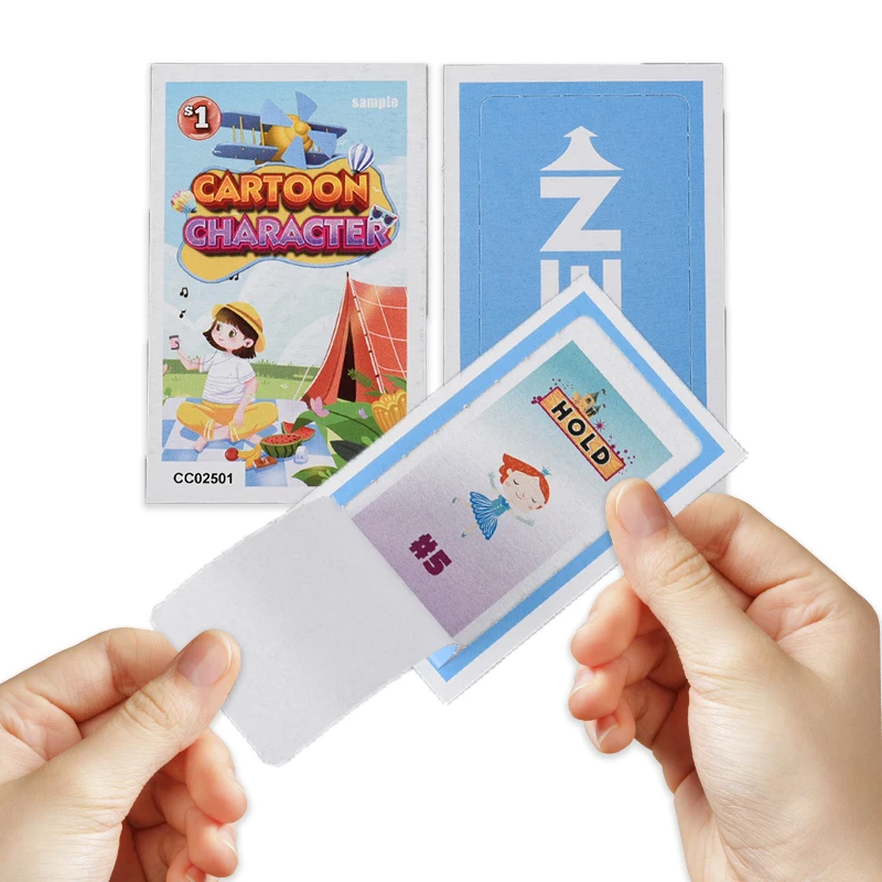 One-Window Pull Tab Paper Tickets Break Opens Games Cards Multi-Pattern Pull Tab Tickets Manufacturer  girly pull tabs lottery