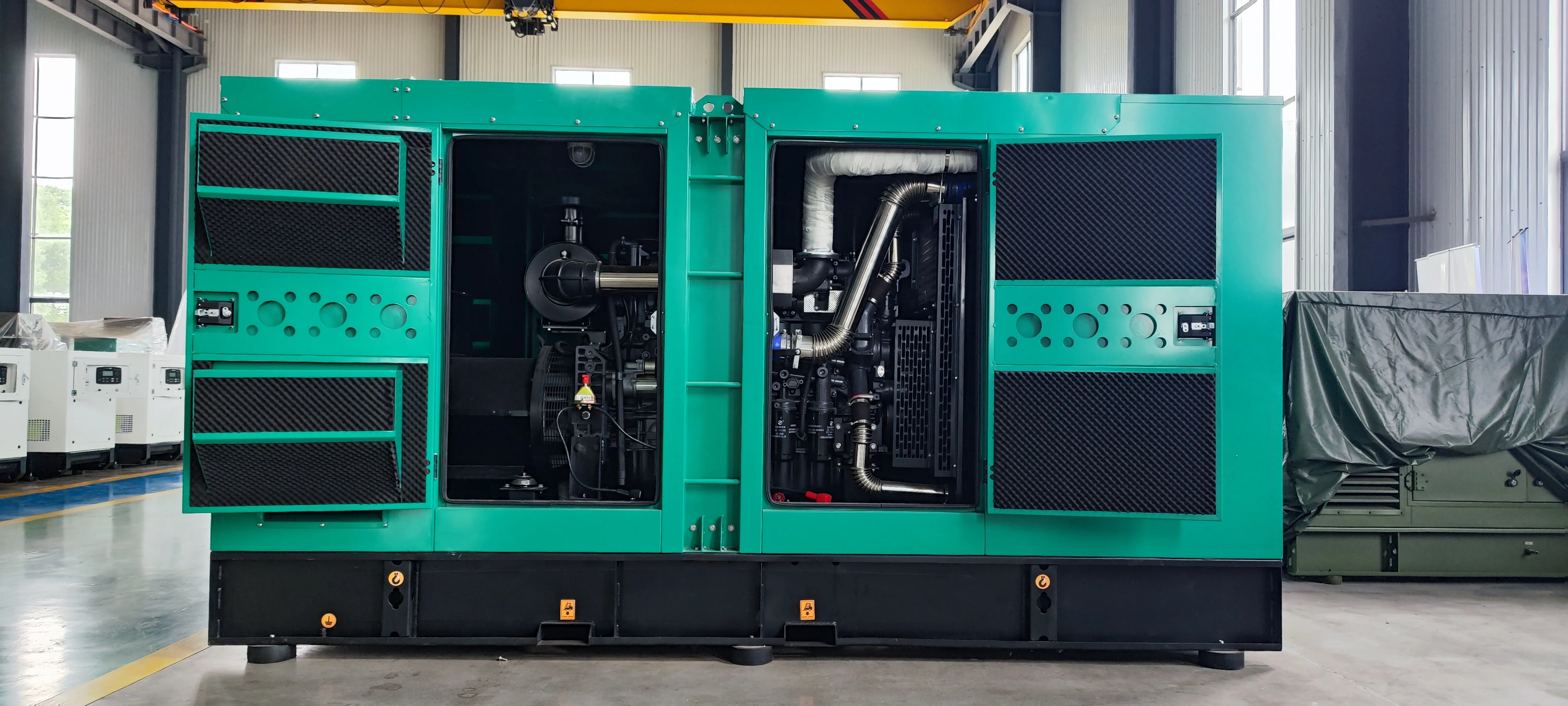 Factory Promotional Sale 120kw 150kva Three Phase 6HTAA6.5-G21 Diesel Generator 120kw Super Silent Soundproof Generator