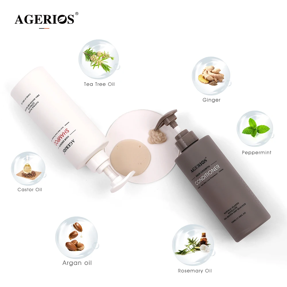 Cheap Customize Rosemary Bio hair care shampoo hair growth ginseng shampoo and conditioner for Prevent hair loss