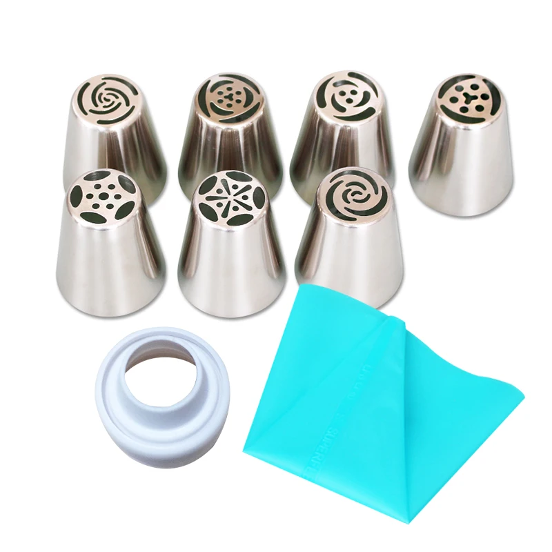 
Russian piping nozzles set with pasrty bags leaf tips flower nozzles 