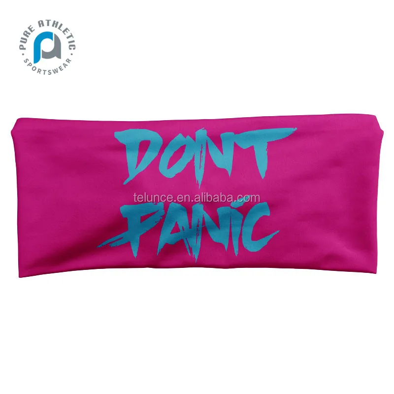 PURE Custom logo quick dry  sublimation printing custom design menhot selling sports cotton headband