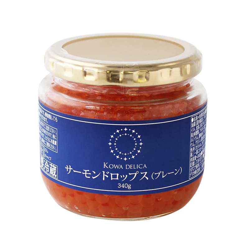 Kowa wholesale safe and sanitary handling plain and soy sauce flavor wholesale seafood supplier canned salmon roe