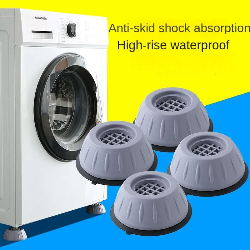 Noise Reducing Washing Machine Feet Stabilizers, Rubber Anti-Vibration Pads, Washer Stand Accessories for Stability and Noise R