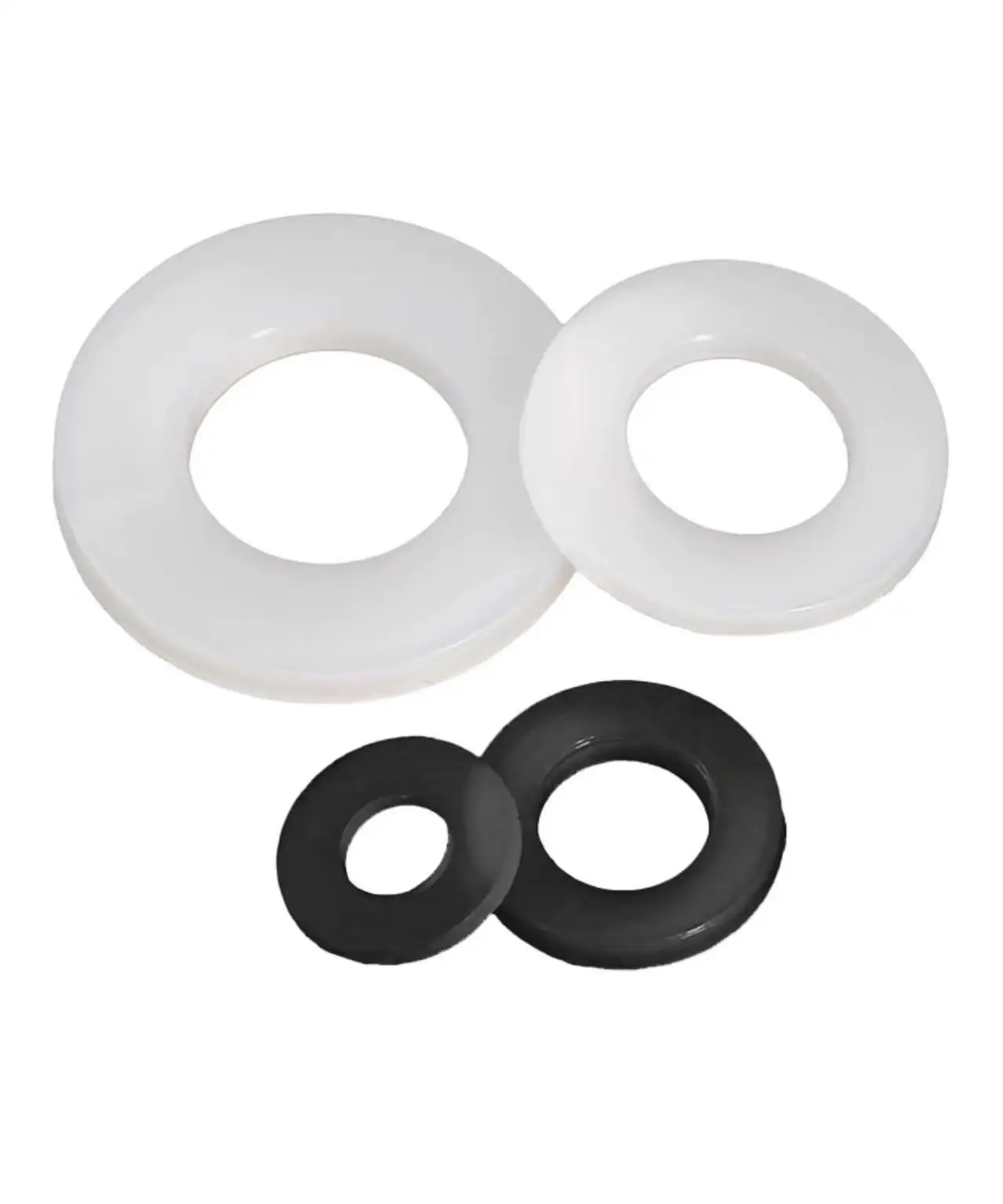 DIN125  Nylon Washer Rubber Plastic Gasket Nylon Flat Washer Ultra-thin Circular Flat Gasket PA66 M2.5-M22