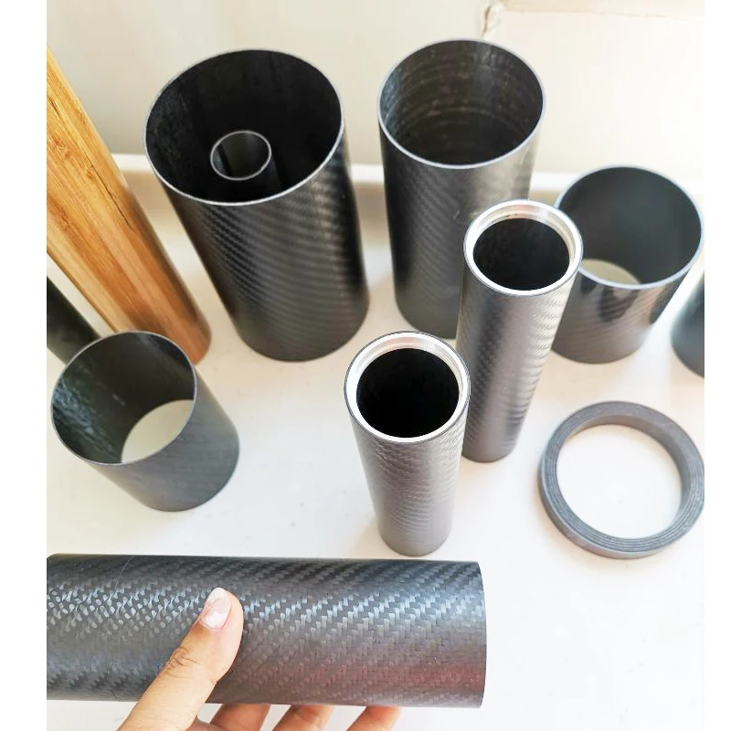 Углеродное волокно SW 3k, производство под заказ, цветная трубка 55 мм 70 мм 80 мм, углеродная трубка, стержень из углеродного волокна