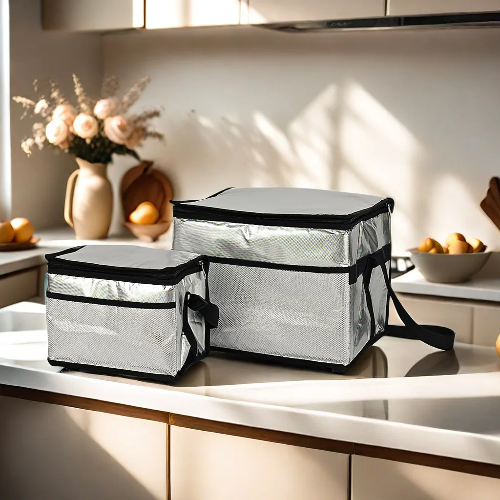 Factory Wholesale Waterproof Aluminum Foil Insulation Bags Cooler Custom Thickened Camping Soft Lunch Bag