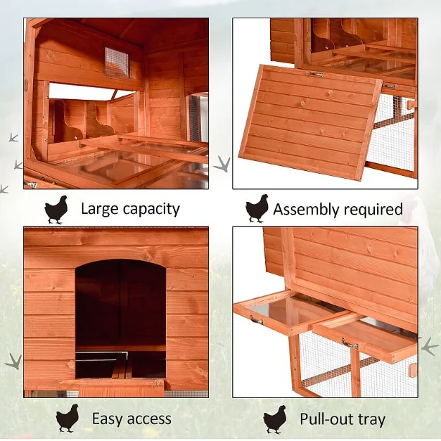 Wholesale Customization cheap coops hen houses wooden for sale made in china