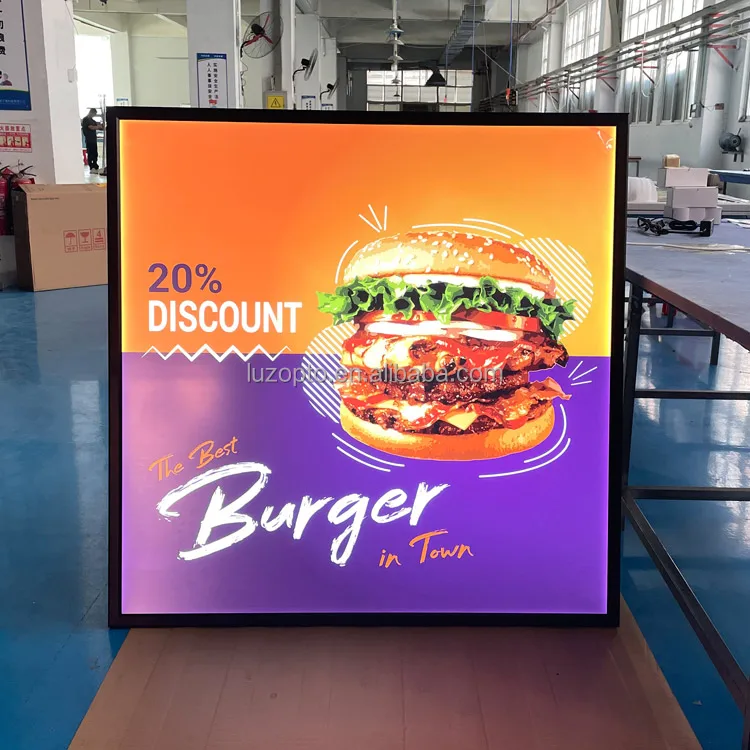 Customized LED Snap Frame A1 A3 A4 Illuminated Picture Frame Photo Aluminum Frame Advertising Poster Wall Decor LED Light Box