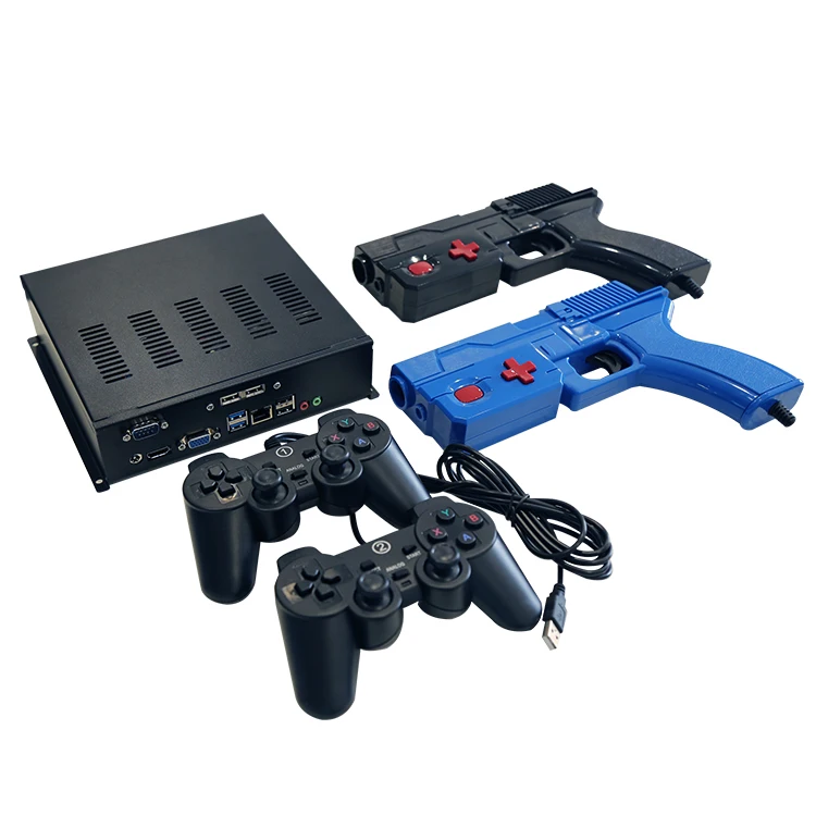 2/4 Players Plug And Play  Light Gun  Shooting Arcade Game Case Kit With Shock Recoil