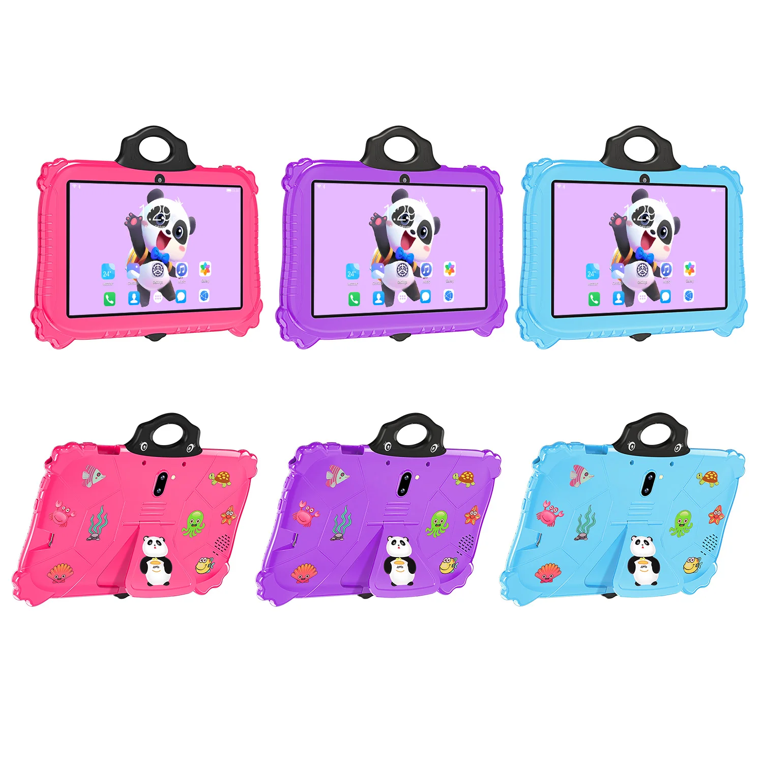 Nice Hot Cheap Price Panda Android Kids Tablet Mini 7 Inch Learning Educational Rugged Barata PC with Handle For Children