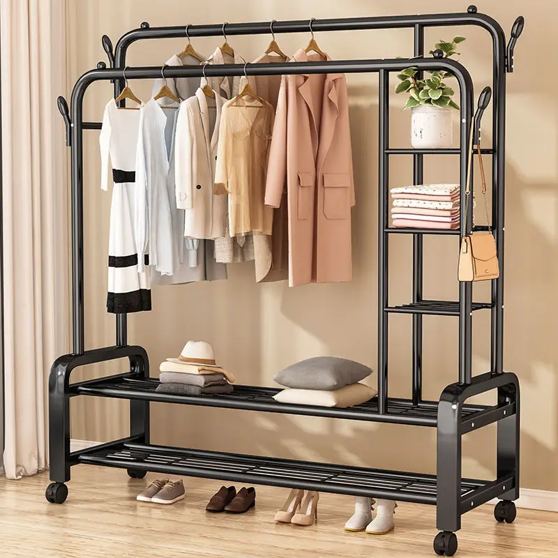 New Design floor stand steel hangers for clothes professional floor standing