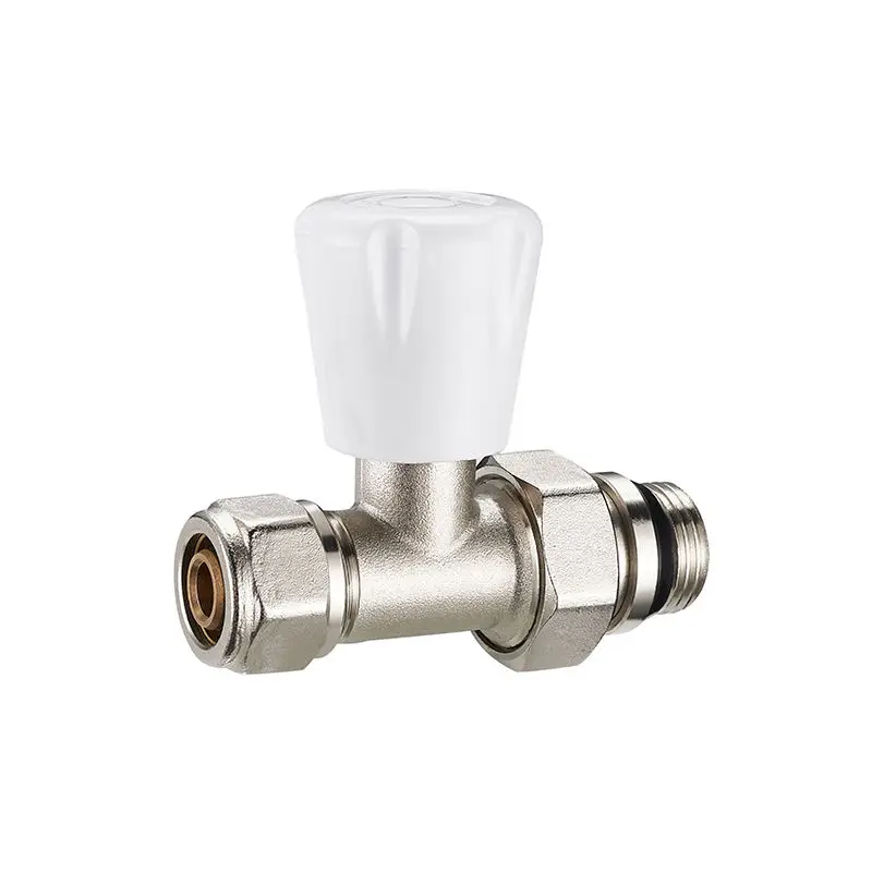 Aluminum plastic self-sealing straight Brass trv valve